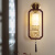 普蒂凯斯新中式壁灯全铜实木客厅背景墙灯中国风禅意卧室床头过道走廊灯具 【福禄】一对