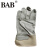 BAB短款牛皮加厚加固耐磨劳保工作手套耐用工地防护手套PZ9902 灰色 均码