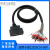 DV0P4360松下伺服A6A4A5驱动器X4接头 I/O信号电缆 50芯PLC控制线 不压接端子 1.5m