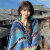 予瑾民族风西藏旅游穿搭斗篷外套披肩春装围巾女云南外搭加厚毯子披风 开衫粉红