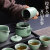 中式茶具套装轻奢功夫泡茶壶茶杯家用 荷花侧把壶7头茶具套装 10头 青瓷茶具套装