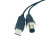 USB转M12 8芯航空头 适用天平RS232串口通讯线 DB9转8针 5m