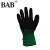 BAB涤伦发泡涂层手套劳保防护耐磨防滑透气工作手套维修工地JZ7301 绿色 8号/M码