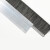 冰禹 工业毛刷条 铝合金密封线盒尼龙丝刷 毛高65mm长1m BYXT-28