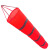 军澜 耐用型气象风向袋 布袋风向标油气化工企业风向测试（不带立柱）大红色荧光/反光0.8米