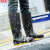 京斯坦 男士高筒雨鞋户外防滑雨靴工地套鞋PVC水靴 黑色-高筒39
