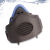 沃科博 防尘罩工业粉尘口罩 橡胶款口罩1个送100片活性炭七层加厚/包