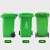 加厚垃圾桶大号户外物业环卫商用大容量带轮盖垃圾处理箱小区环保分类酒店工业医疗大垃圾桶 100 120L绿色带轮
