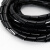 海斯迪克 gnjz-1200 缠绕管 包线管 PE塑料保护套 16mm 黑色 5米/卷×2卷