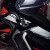 OUIO适配23款阿普利亚SR GT200力帆KPV150改装车头把护杠置物头盔折叠 钛色(KPV150)