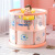 诺澳婴儿游泳桶家用宝宝游泳池新生儿童小孩加厚可折叠透明洗澡桶橘色