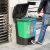 垃圾分类垃圾桶带盖脚踩脚踏式大号大容量公共场合户外可回收三桶 30L厨余+其他+可回收