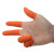 工孚 防滑手指套乳胶指套加厚耐磨护指套 一盒价 橙色带麻点【S/小号】300只 