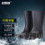 安赛瑞 PVC塑胶雨鞋 防滑耐磨中筒胶鞋抗洪抢险应急雨靴 黑色 45 3G00130