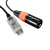 DMX512转USB RS485  卡侬头 灯光控制线 公头 C 1.8m