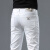 阿玛尼夏季薄款纯白色男士牛仔裤修身小脚弹力休闲潮牌 纯白色 8185款 29 码(腰围2尺2)