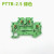 PTTB2.5双层弹簧式组合接线端子免工具PT2.5两层导轨直插式端子排 绿色