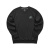 斯凯奇（Skechers）加绒卫衣男女款冬季新款圆领美式外套宽松潮流情侣装上衣 碳黑/0018 XS