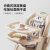 巧乐熊（Qiaolexiong）宝宝餐椅吃饭椅子多功能可折叠家用便携婴儿餐桌座椅儿童宝宝椅 麦丁米森林棉垫+三件套