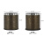 卫洋WYS-2477 皮革压圈垃圾桶 10L双层埃及款 酒店宾馆商用果皮桶纸篓圆形垃圾篓