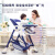 karmababy卡曼宝宝餐椅可折叠便携式多功能小孩婴儿椅子儿童吃饭餐桌座椅 【经典款】地中海蓝