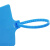 加长一次性塑料封条大号标牌扎带物流吊牌挂签标识牌果树标签牌 蓝色 100条