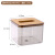 卫洋 WYS-2490 简约创意纸巾盒 轻奢透明抽纸盒 透明灰棕方形小号