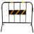 北京铁马护栏移动道路围挡工地临时施工隔离安全防护栏围栏栅栏 5斤黑黄1*15带板