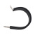 科雷杰（Corej）304不锈钢连胶条喉箍卡箍R型电缆电线固定夹管卡管夹线夹骑马卡  直径6mm(1个） 