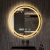 FOAO 圆形镜子挂墙智能浴室镜卫生间带灯led触摸屏感应防雾发光壁挂镜 热卖款单触摸-白光 50X50厘米