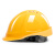 白色安全帽工地透气abs工程监理安全帽蓝色黄色施工工作帽男 黄色 普通员工