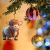 优束跨境新品可爱的卡通牛吊坠家居树装饰圣诞树饰品家居装饰挂件挂饰 2
