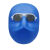 定制电焊打磨防飞溅防护面罩烧焊防护全脸防烤氩弧焊头戴式轻便型面具 透明眼镜5副
