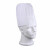 一次性厨师帽子男款无纺布工作厨房餐饮专用加厚的女款高帽纸帽船 线圆顶高帽20个(60克厚度)