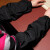 赫思迪格 防水袖套 防油污工作秋冬厨房劳保防雨绸布套袖护袖  藏蓝色40cm（1双） JG-1683