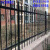 铁艺锌钢护栏别墅花园小区护栏栅栏防护栏杆绿化庭院围栏院墙 特厚1.8米高2横梁【单价一米】 特厚1.0米高