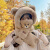 RTAAN可爱小熊帽子冬款女围巾一体百搭毛绒保暖秋冬季2024新款m1 米白色(帽子+口罩+手套)