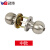 武邦 三杆球锁 卫生间塑钢门锁通用三柱式球锁 铜芯适配门厚70mm-90mm 长款