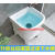 拖把池阳台小号陶瓷洗拖布池墩布池卫生间方形自动下水器 褐色