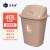 正奇谊 垃圾桶大号户外带盖物业环卫垃圾桶 棕色有盖 40L