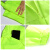 采易乐 反光雨衣雨裤套装 分体式连帽反光警示防暴雨制服 荧光绿 2XL码07835