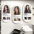 欧洲品质边框发廊墙面烫染造型发型理发店创意图片高端美发店挂画 GY24501 30*60CM