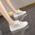 小白鞋女鞋2024夏季新款单网面透气网鞋镂空薄款百搭ins运动板鞋 米色 35