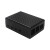 SHCHV 树莓派4代外壳金属铝合金散热外壳Raspberry Pi 4B黑色保护盒子 黑色