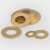 GB97铜垫片铜平垫圈黄铜片铜华司介子金属螺丝平垫M2M2.5M3M4-M12 2*5*0.4(100个)