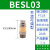 亚德客通用型消声器 BSL-01/BSL-02/BSL-03/BSL-04消音器 可调型 BESL-03