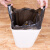 黑背心垃圾袋一次性手提式垃圾袋塑料袋大号垃圾袋 40*58加厚30个