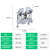 定制适用导轨式接线端子UK-5n-3n-6n电压端子快速接线配套铜端子排 UK5N(4mm)一片灰色