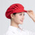 忽风食品工作帽包发防尘餐厅厨师帽工厂车间网帽厨房食堂卫生餐饮帽女 大红色(全布) 均码