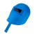 适用电焊防护面罩 工业劳保安全防护面罩 手持半自动氩弧焊面罩 蓝色塑料手持面罩(带玻璃)